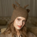 Christmas Reindeer Knitted Hat