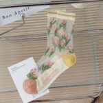 Transparent Flowers Socks