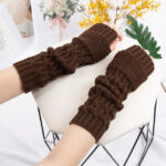 Knitted Half Finger Gloves