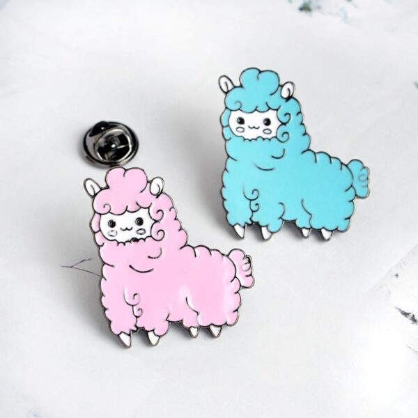 Alpaca Enamel Pin Set